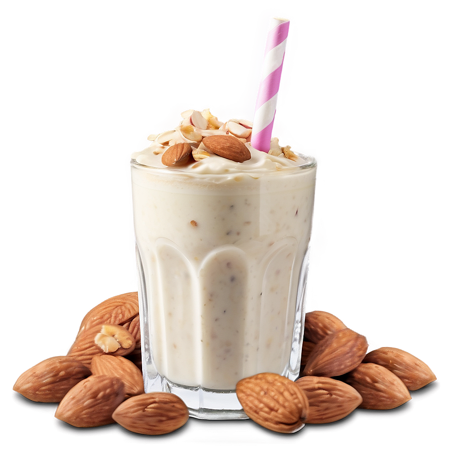 Almond Milk Milkshake Png Leq PNG Image