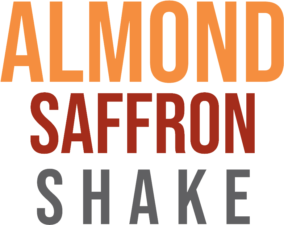 Almond Saffron Shake Logo PNG Image