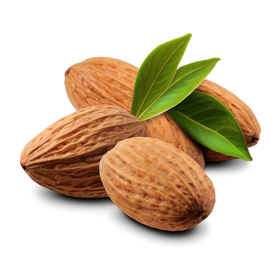 Almond Top View Png Pcu PNG Image