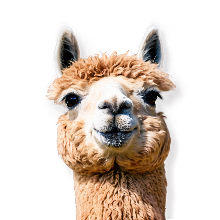 Alpaca Face Close-up Png 06242024 PNG Image