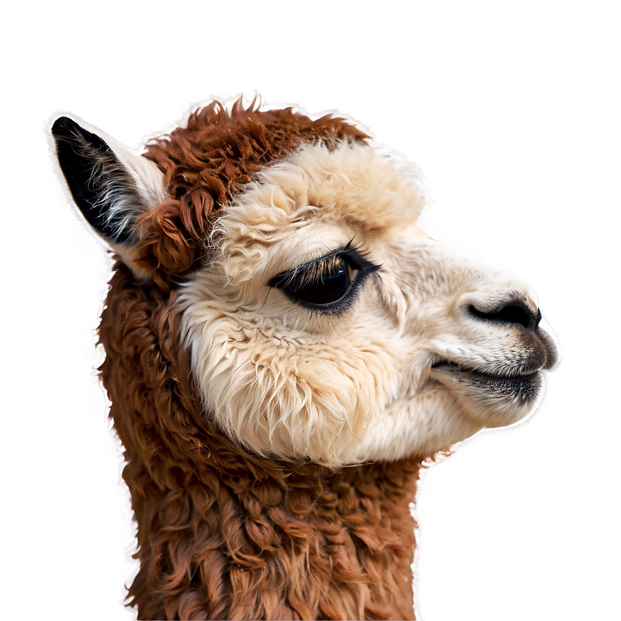 Alpaca Face Close-up Png Ueh30 PNG Image