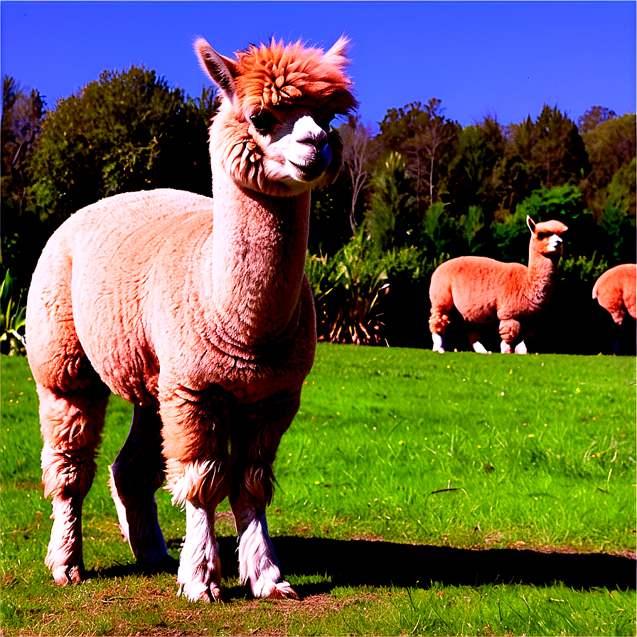 Alpaca In Nature Png Aep PNG Image