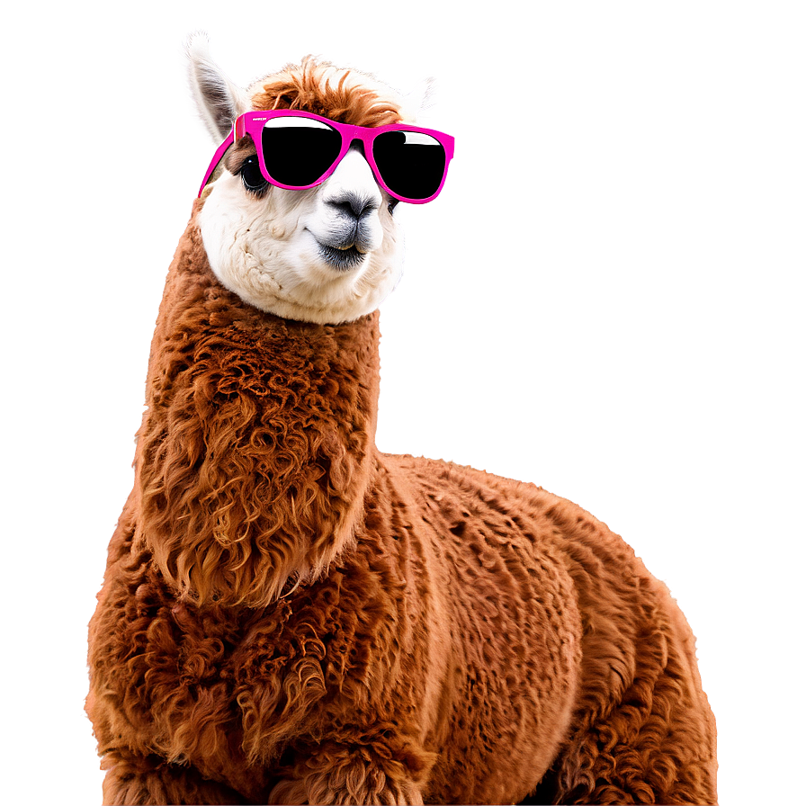 Alpaca With Sunglasses Png Jse62 PNG Image