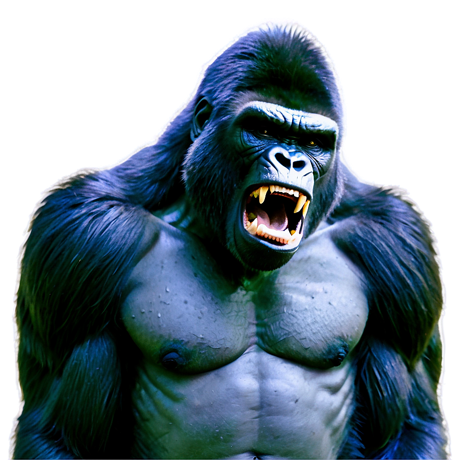 Alpha Gorilla In Anger Png Kyl58 PNG Image