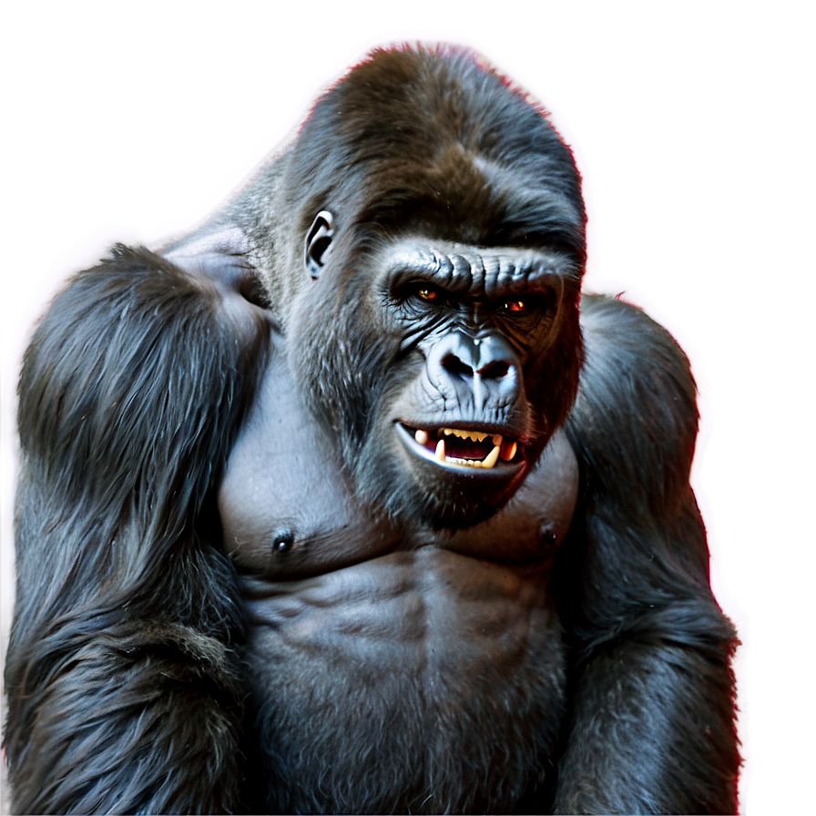 Alpha Gorilla In Anger Png Nmh80 PNG Image