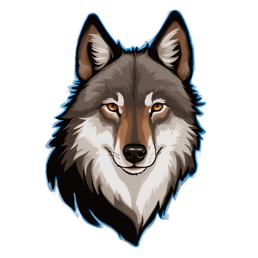 Alpha Wolf Digital Painting Png 06292024 PNG Image