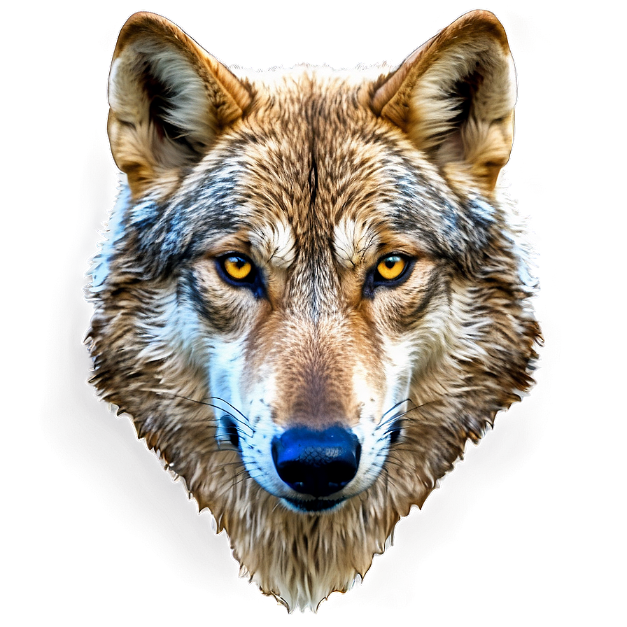 Alpha Wolf Eyes Close-up Png Djm PNG Image