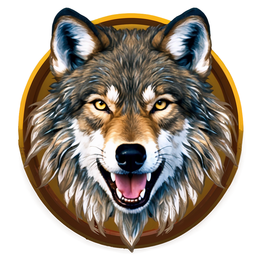 Alpha Wolf Face Leadership Emblem Png Gha PNG Image