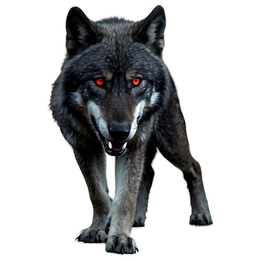 Alpha Wolf With Red Eyes Png Vpc PNG Image