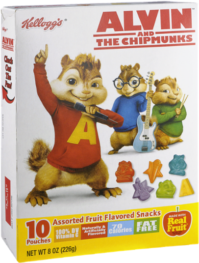 Alvinandthe Chipmunks Snack Box PNG Image