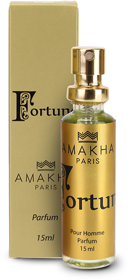 Amakha Paris Fortune Perfume Bottleand Box PNG Image