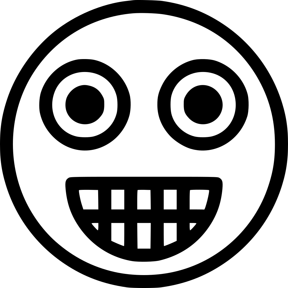 Amazed Smiley Face Icon PNG Image