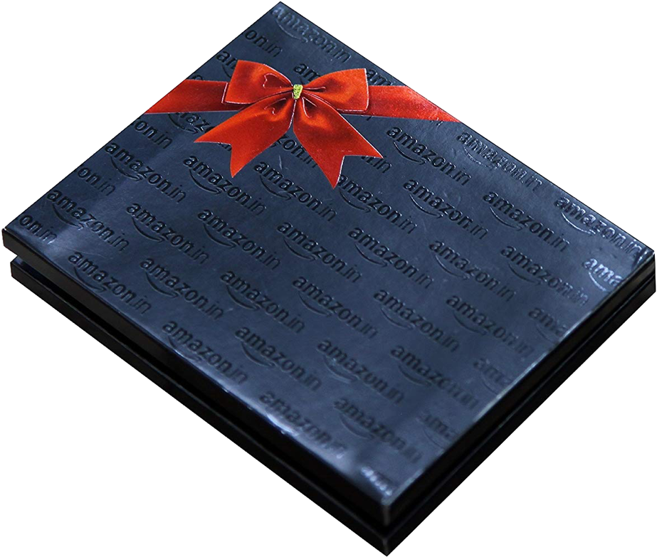 Amazon Gift Cardwith Red Bow PNG Image