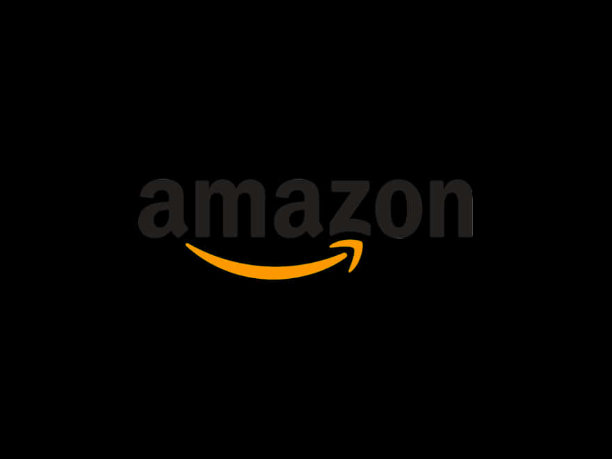 Amazon Logoon Black Background PNG Image