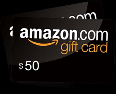 Amazon50 Dollar Gift Card PNG Image