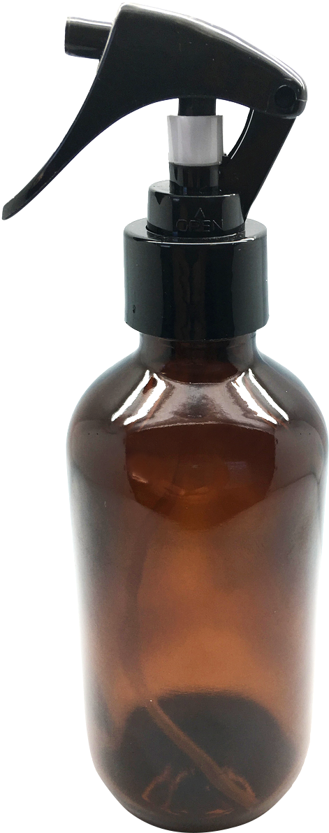 Amber Glass Spray Bottle PNG Image