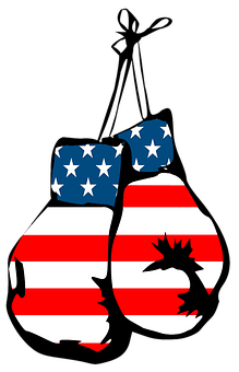 American Flag Boxing Gloves PNG Image