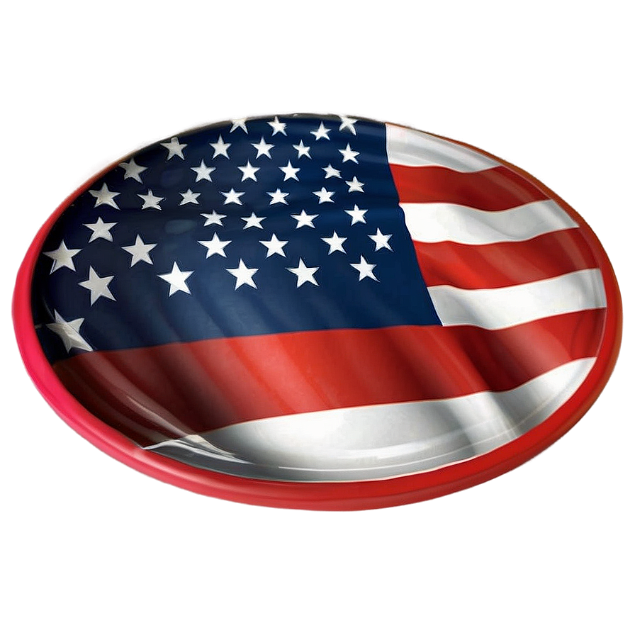 American Flag Frisbee Png Vrr21 PNG Image