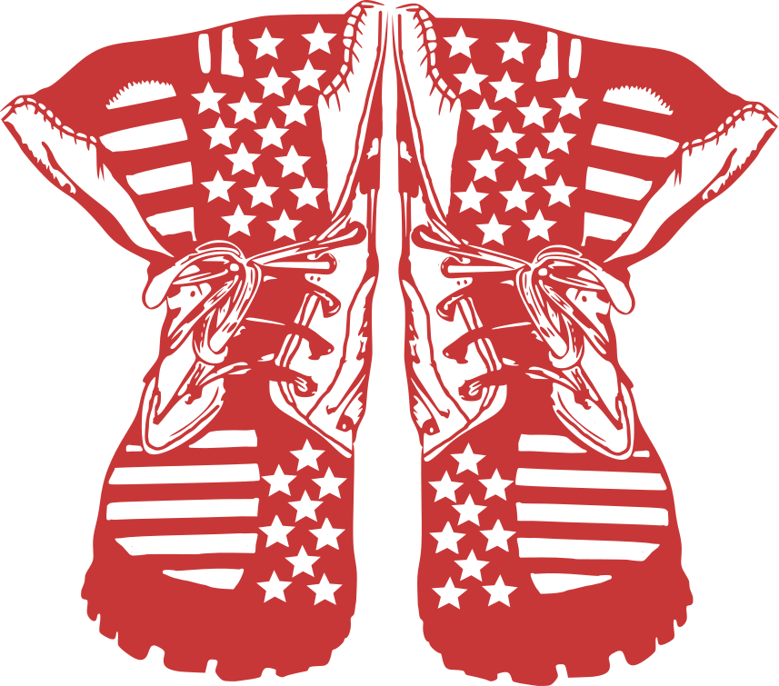 American Flag Sneakers Graphic PNG Image