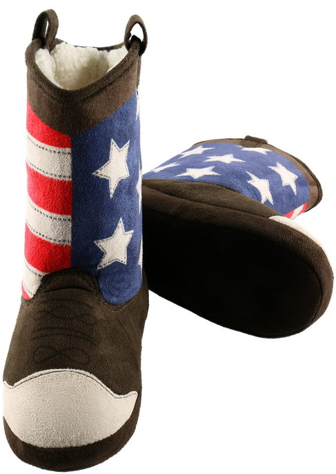 American Flag Theme Cowboy Boots PNG Image