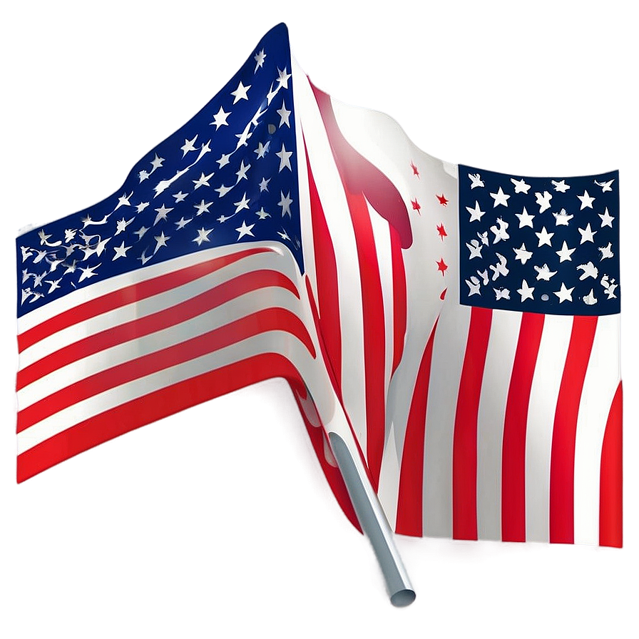 American Flag Waving On 4th Of July Png 73 PNG Image