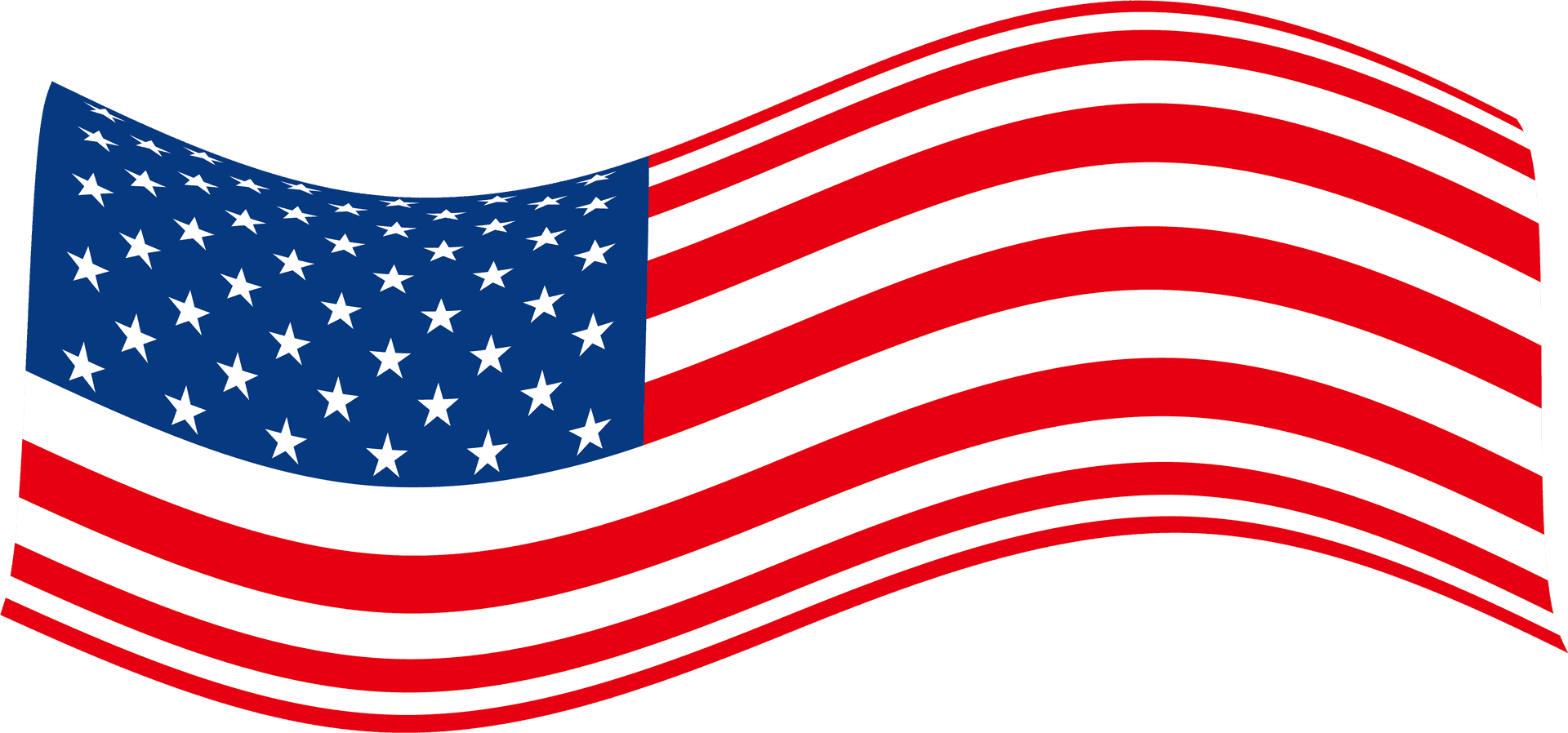 American Flag Waving Veterans Day PNG Image