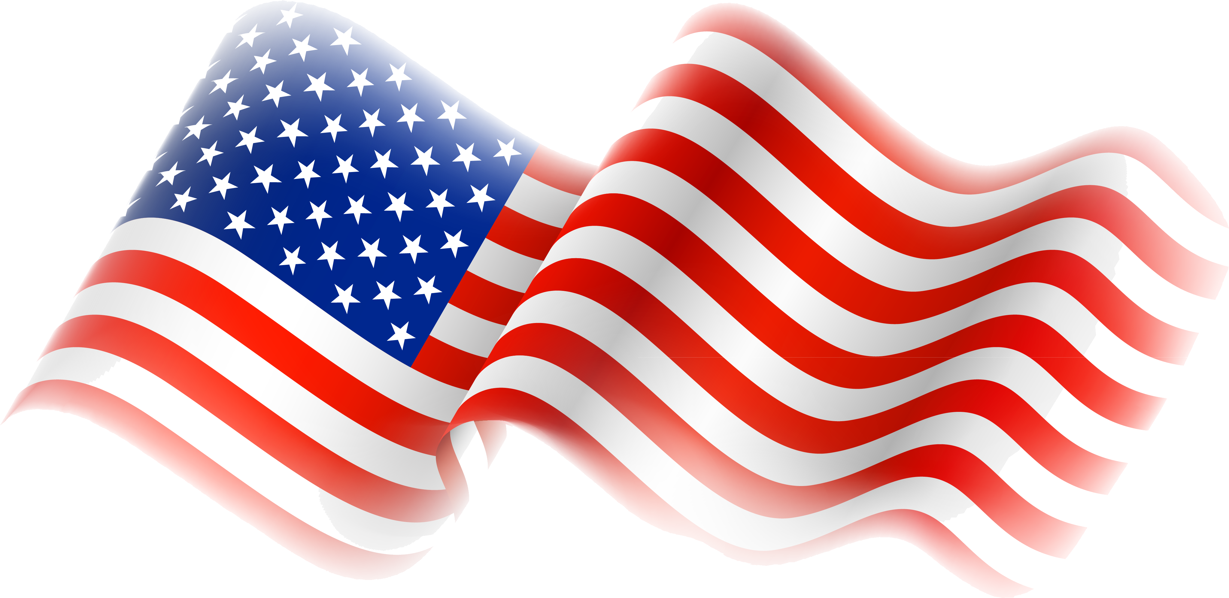 American Flag Waving4th July Celebration PNG Image