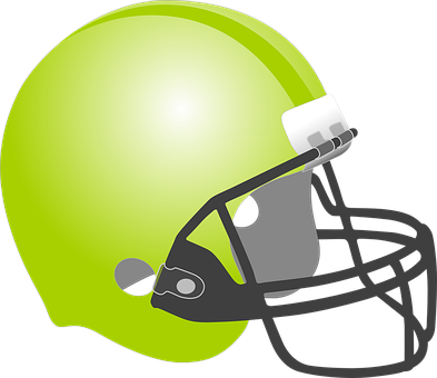 American Football Helmet Graphic PNG Image