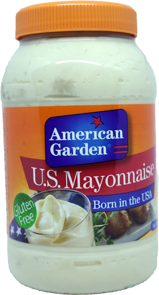 American Garden U S Mayonnaise Jar PNG Image