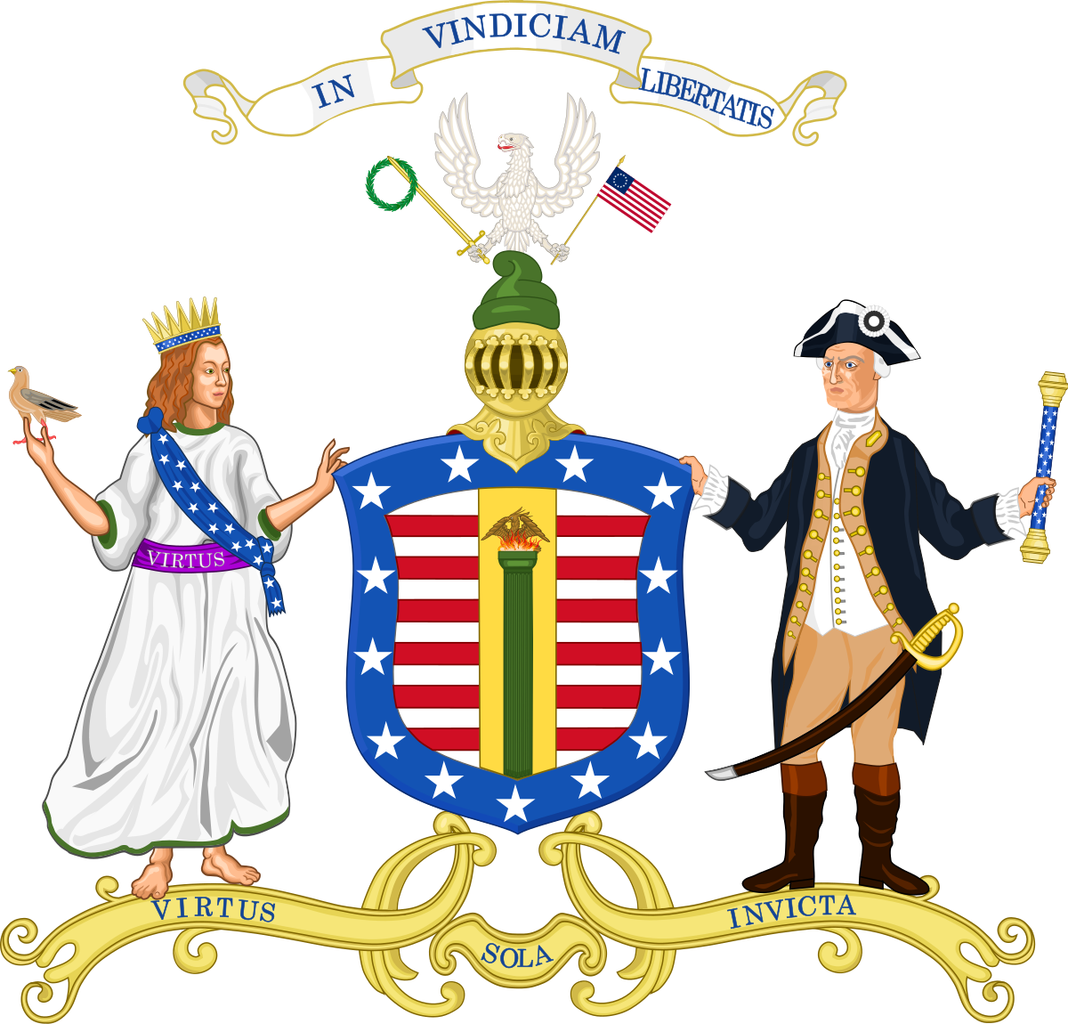 American Heraldry Illustration PNG Image