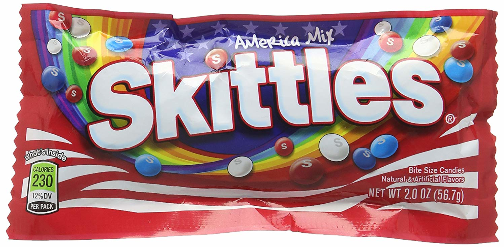 American Mix Skittles Package PNG Image