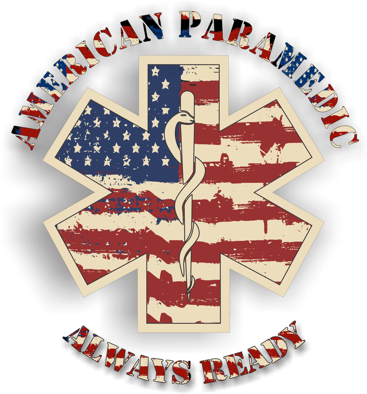 American Paramedic Emblem PNG Image