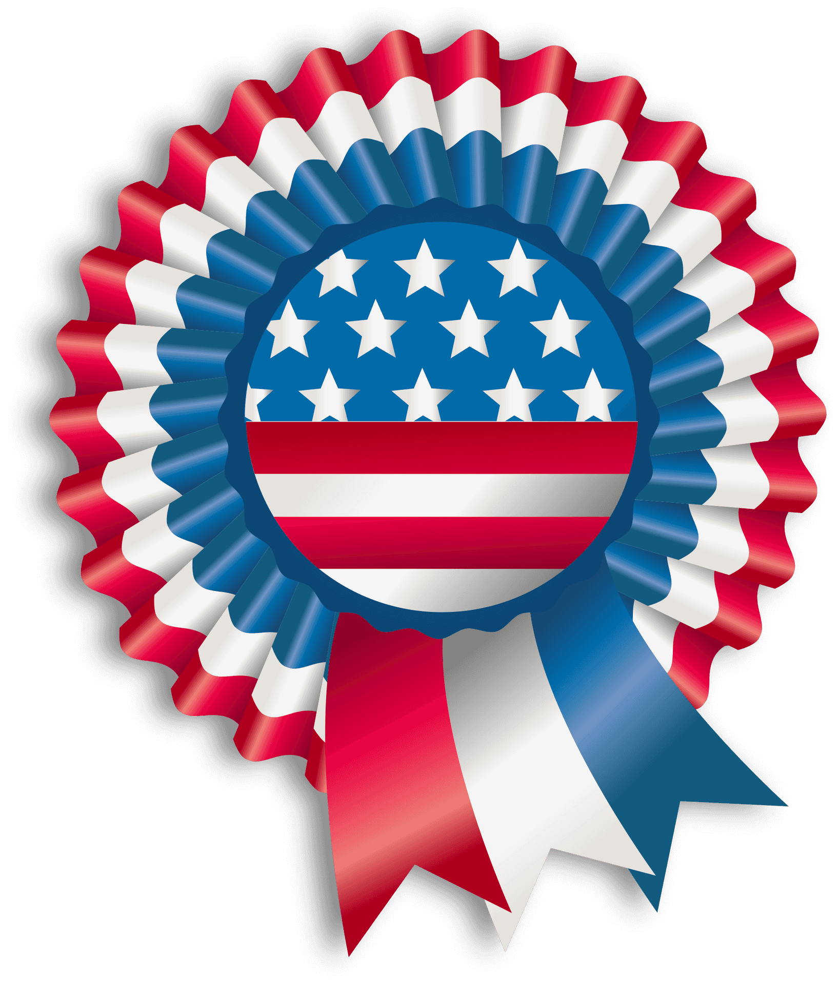 American Patriotic Ribbon Award PNG Image