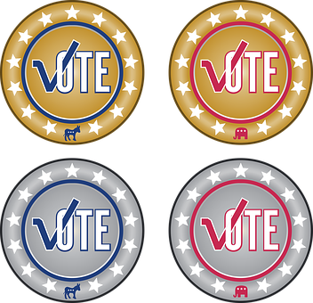 American Political Party Voting Icons PNG Image