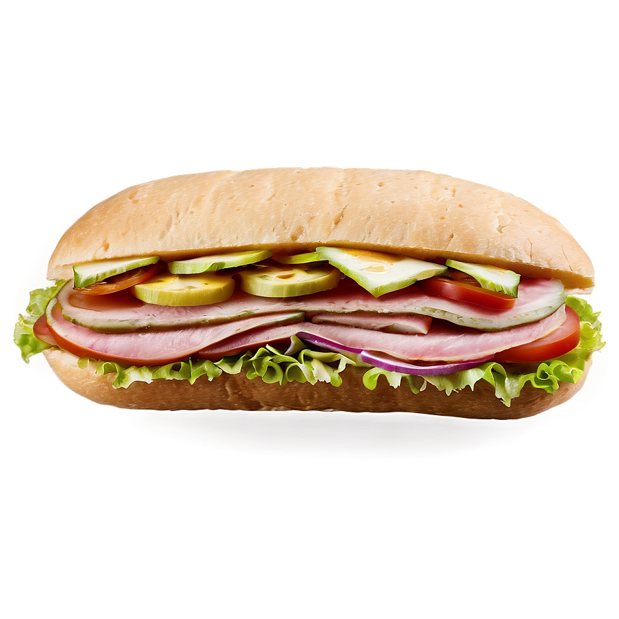 American Sub Sandwich Png Qlx24 PNG Image