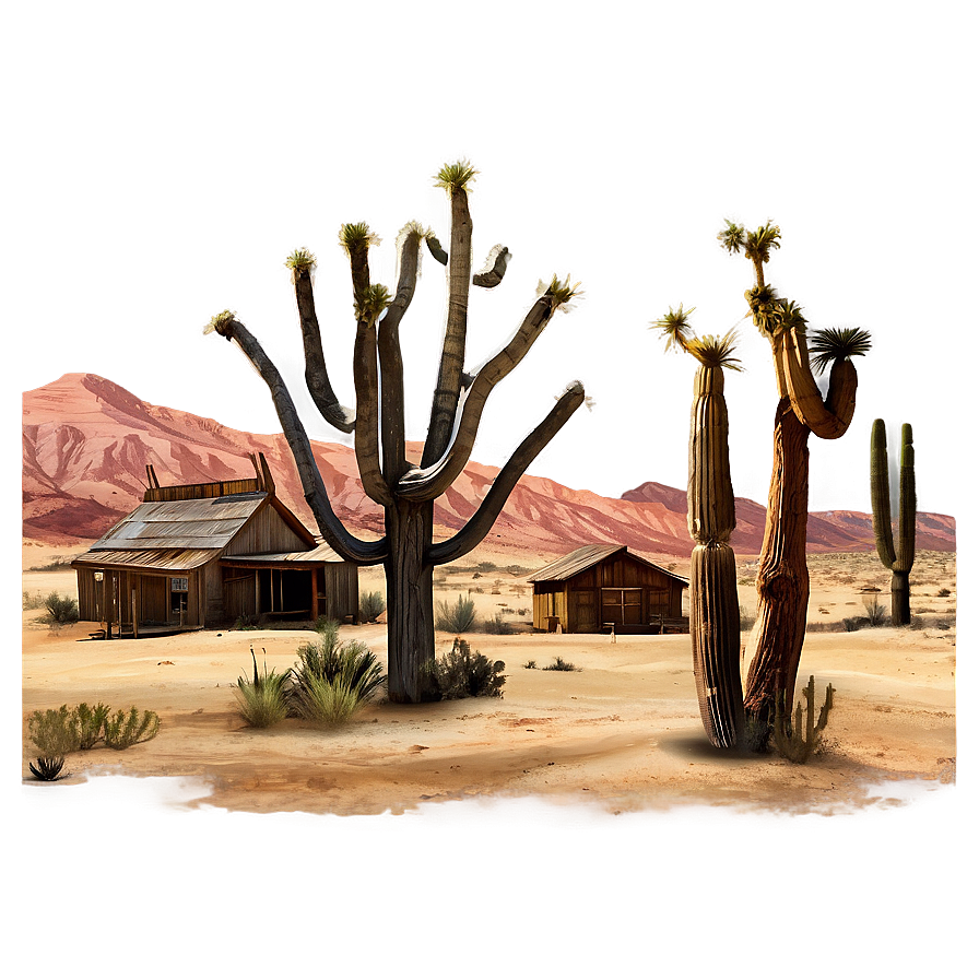 American Western Desert Scene Png Ijv PNG Image