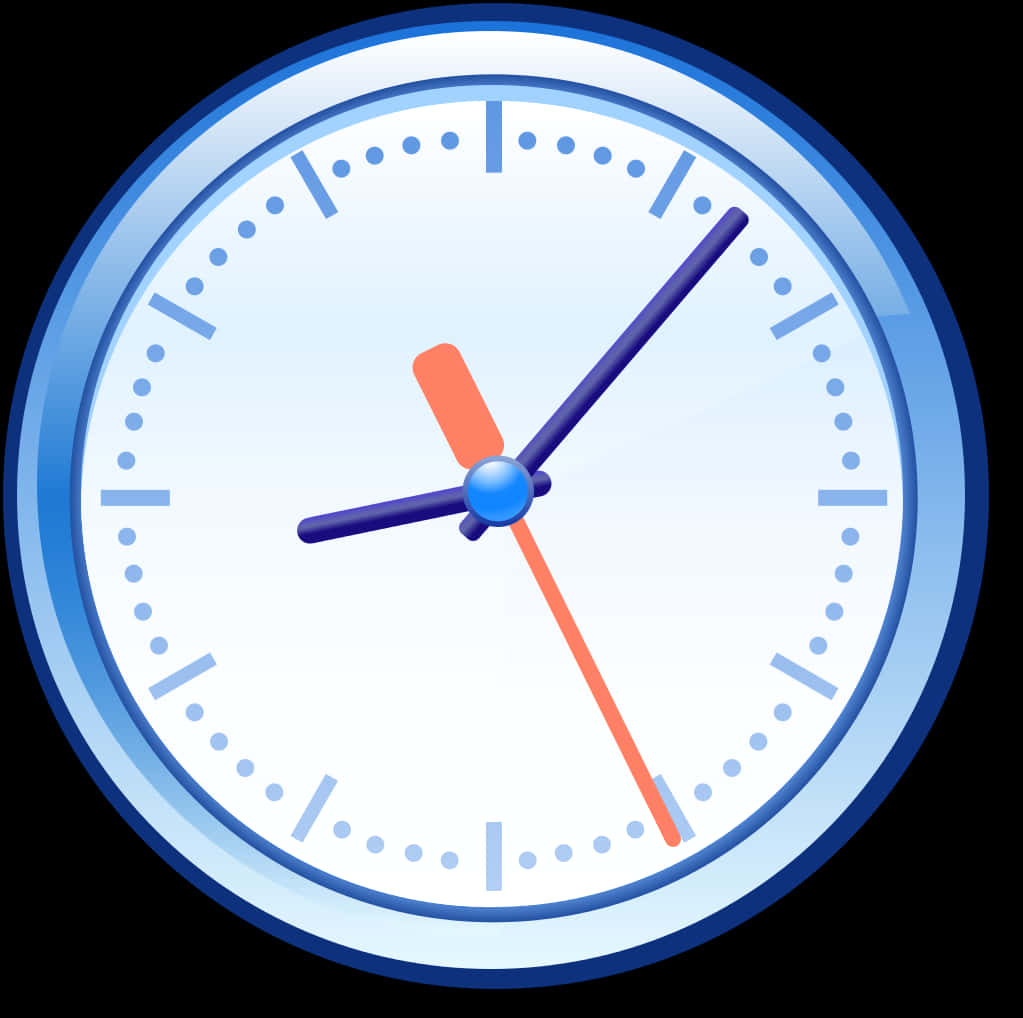 Analog Clock Illustration PNG Image