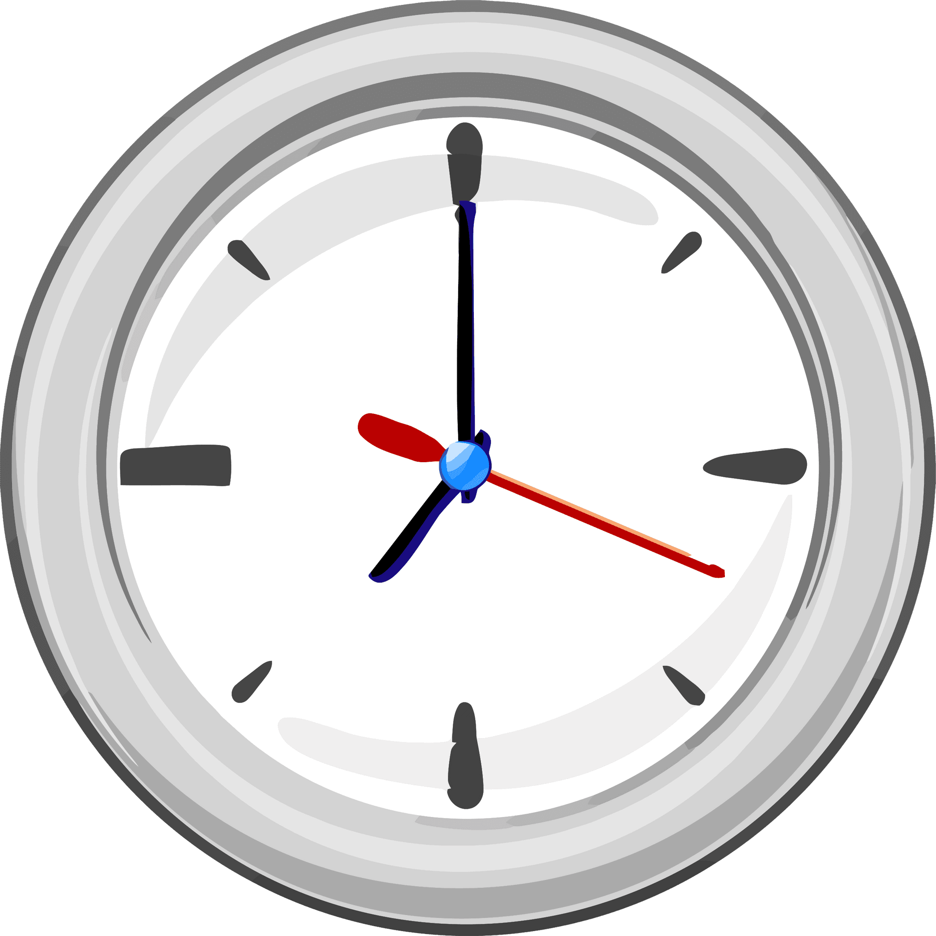 Analog Clock Illustration PNG Image