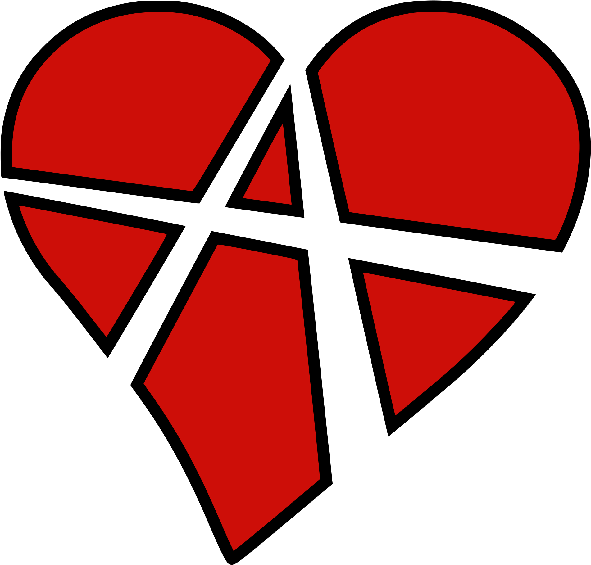 Anarchy Heart Symbol PNG Image