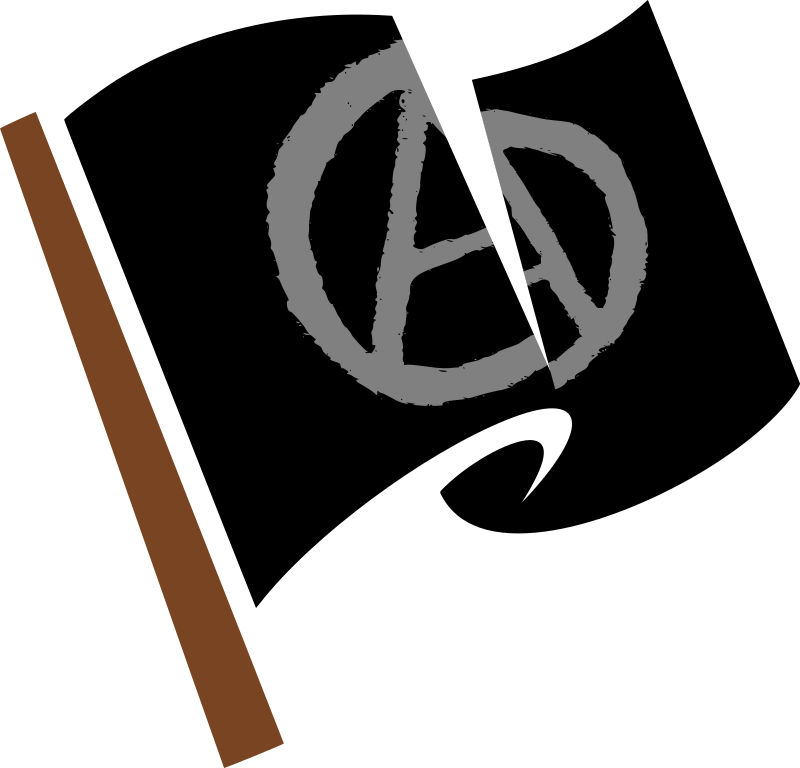 Anarchy Symbol Flag Illustration PNG Image