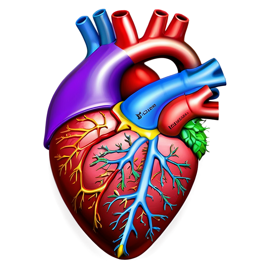 Anatomical Heart B PNG Image