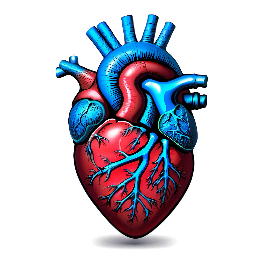 Anatomical Heart Illustration Png Lwc PNG Image