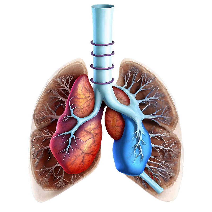 Anatomy Of Human Lungs Png Mjs14 PNG Image