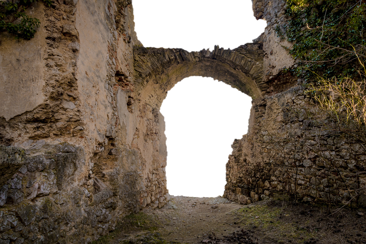 Ancient Castle Archway Ruins.jpg PNG Image