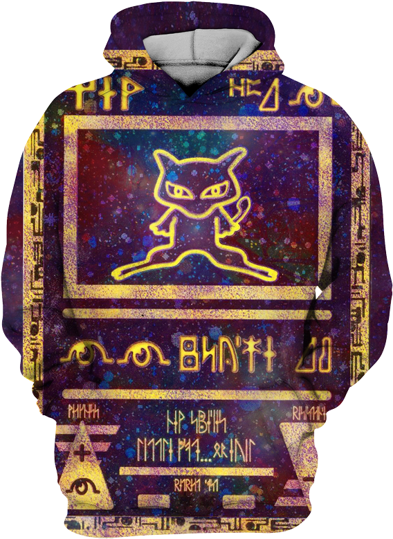 Ancient Egyptian Style Pokemon Hoodie PNG Image