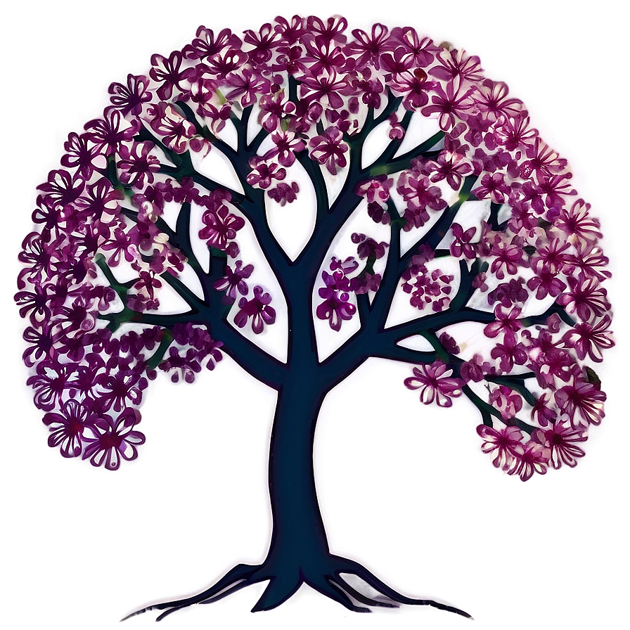 Ancient Flower Tree Mythology Png Uvx37 PNG Image