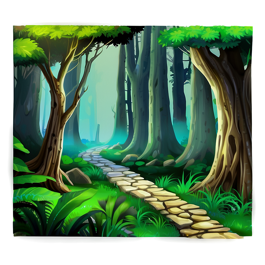 Ancient Forest Pathway Png Fqa5 PNG Image