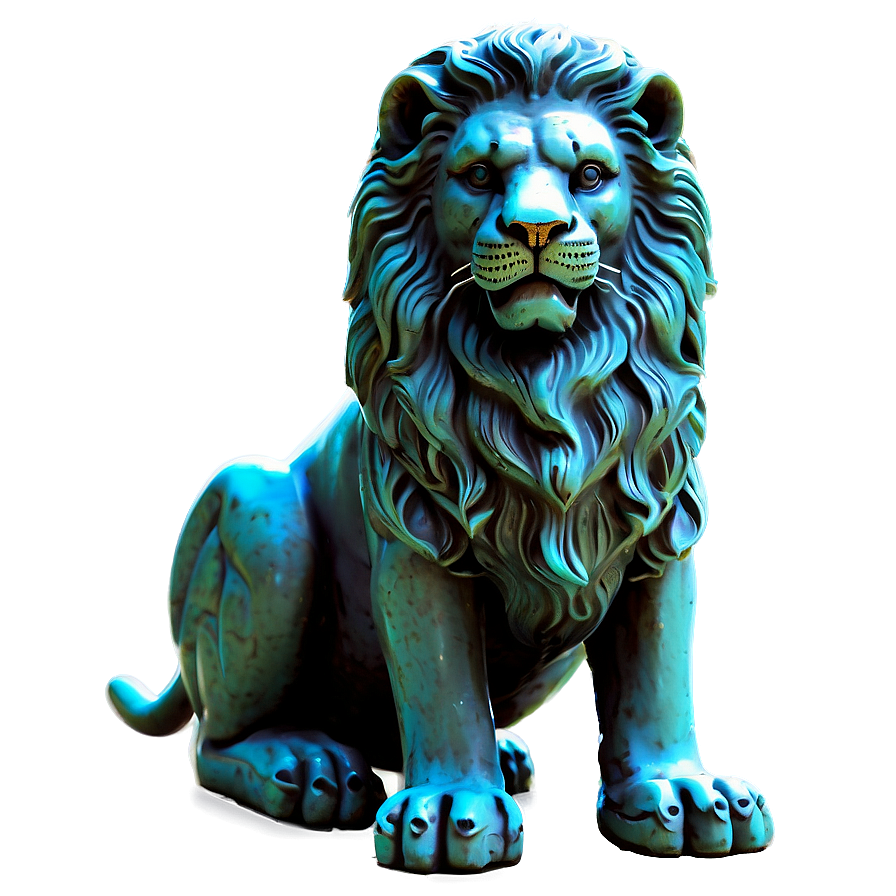 Ancient Lion Statue Png Clf PNG Image