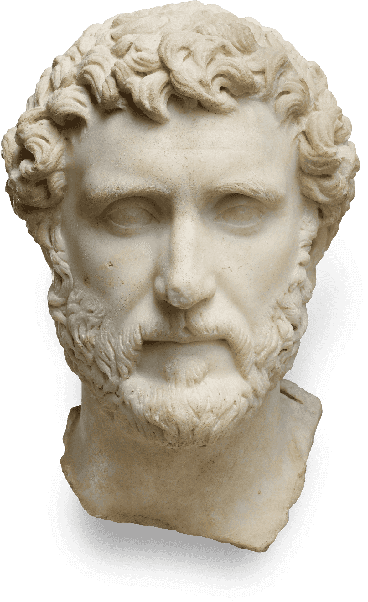 Ancient Roman Bust Sculpture PNG Image