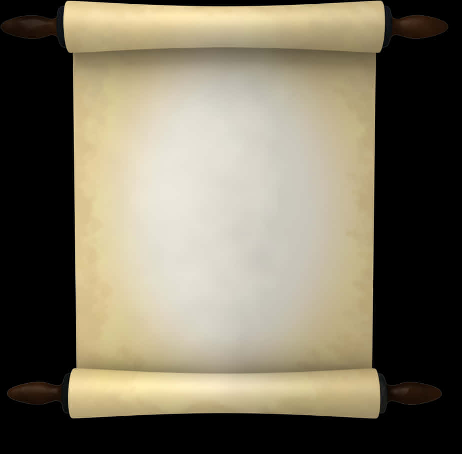 Ancient Scroll Blank Background PNG Image